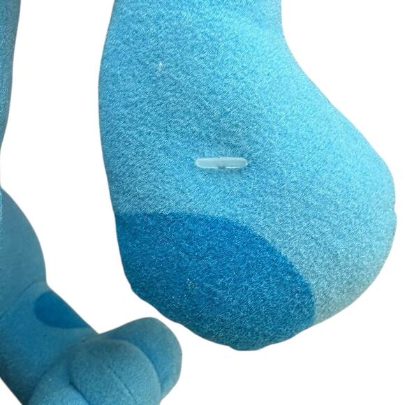 VTG 90s Blues Clues Pose-A-Blue 8" Plush Blue PBS Tyco 1997 Stuffed Animal Dog - Picture 14 of 16